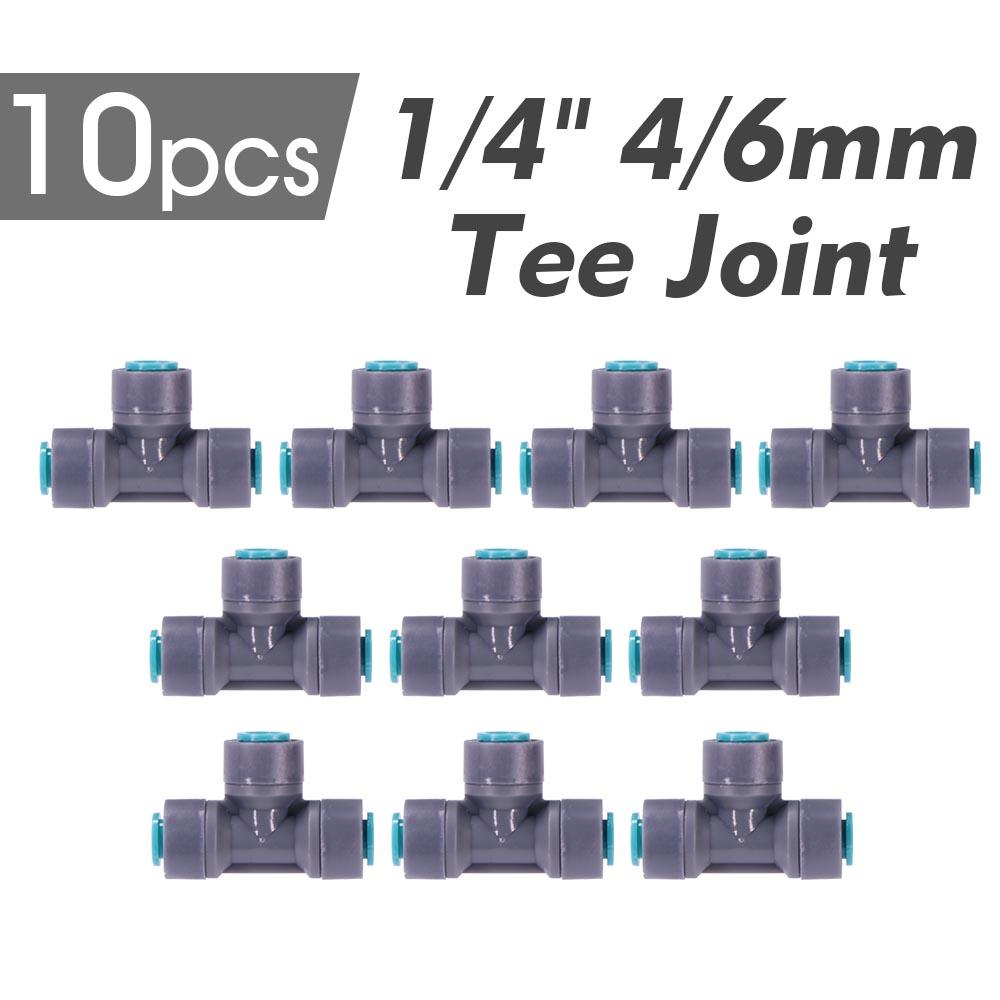 1/4″ 4/6mm 60W Self-priming Pump Misting Cooling System 0.6mm Atomizer Sprayer Slip Lock Nozzle Joint Outdoor Garden Irrigation