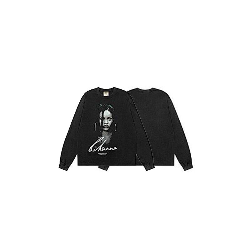 American Trendy Heavyweight Long-Sleeve Men's Autumn/Winter Loose Casual Pure Print Hoodie