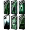 T-The M-Matrix Phone Case Black Hard Plastic Phone Case For Iphone 17 Air 16 15 14 13 12 11 Pro Max PC TPU Ins Case