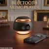Bluetooth Speaker Alarm Clock with FM Radio Colorful Night Light TF Card USB Playback Digital Time Display Decor Home Ornaments