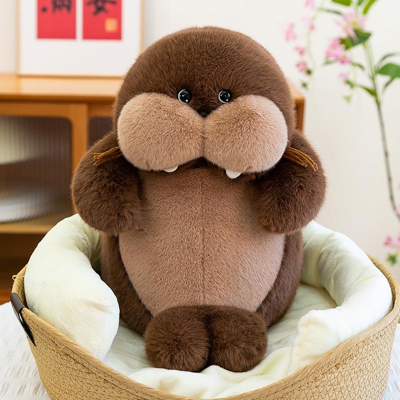 

Новая мягкая игрушка-тюлень креативная милая морж милая кукла-питомец домашнее украшение кукла подарок на день рождения 38cm0.5kg