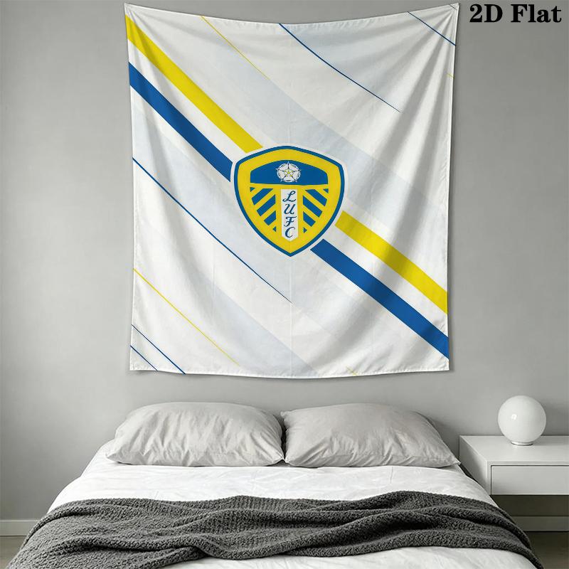 Leeds United Wall Tapestry Aesthetic Wall Hanging Printed Fabric Blanket Decorative Tapestries for Bedroom Living Room Home Decor