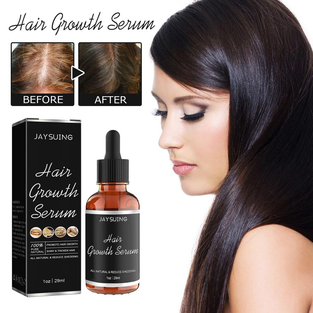 Jaysuing Dense Hair Essence Strong and Strong Repararea părului Rădăcina părului Gros Hairline Essence hidratează părul