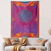 Mandala Style Tapestry with Vibrant Colors Patterned Tapestry Home Decor, Suitable for Bedroom and Living Room, Gift