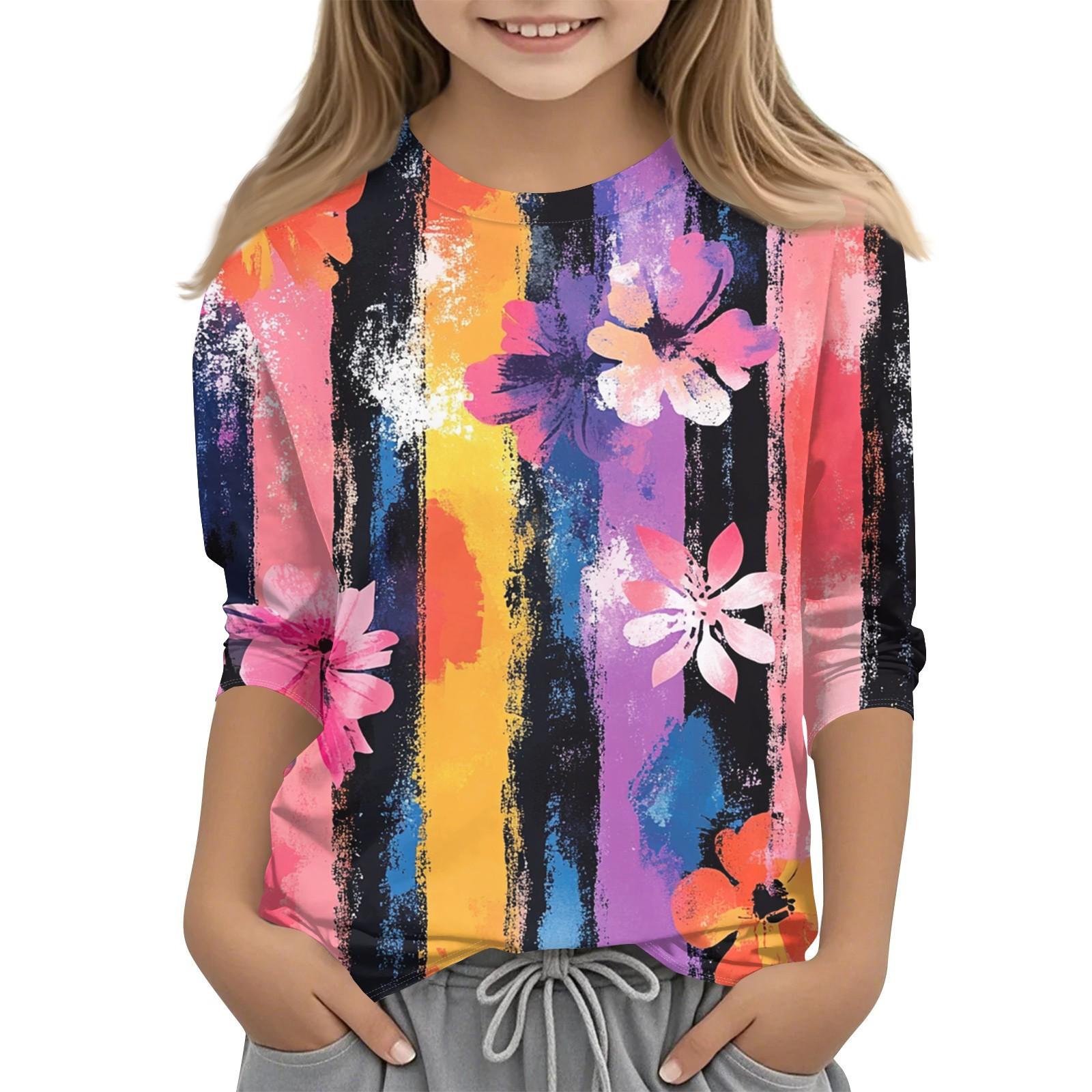 

Детская повседневная футболка с круглым вырезом и принтом «День независимости» с рукавами 7 точек 110 бежевый