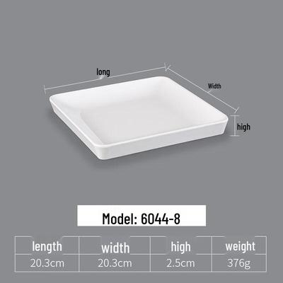 Melamine Square Divided Serving Plates
