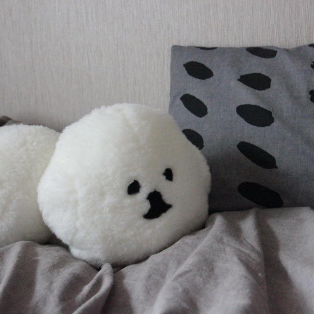 Claska Izumi Shiokawa Bichon Frise Plysjleketøy, Realistisk, Stor