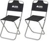 7075 Trek Chair (with Backrest) (Gray) Duralumin, 120kg Weight Capacity, Foldable, Outdoor Camping Chair (Pack of 2)