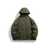 SINKACME Men's Retro Japanese Casual Workwear Winter Hooded White Duck Down Jacket YR281