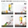 500ml 6 Blades Multifunctional Mixer Smoothie Maker Extractor USB Rechargeable for Home Travel Mini Portable Juicer