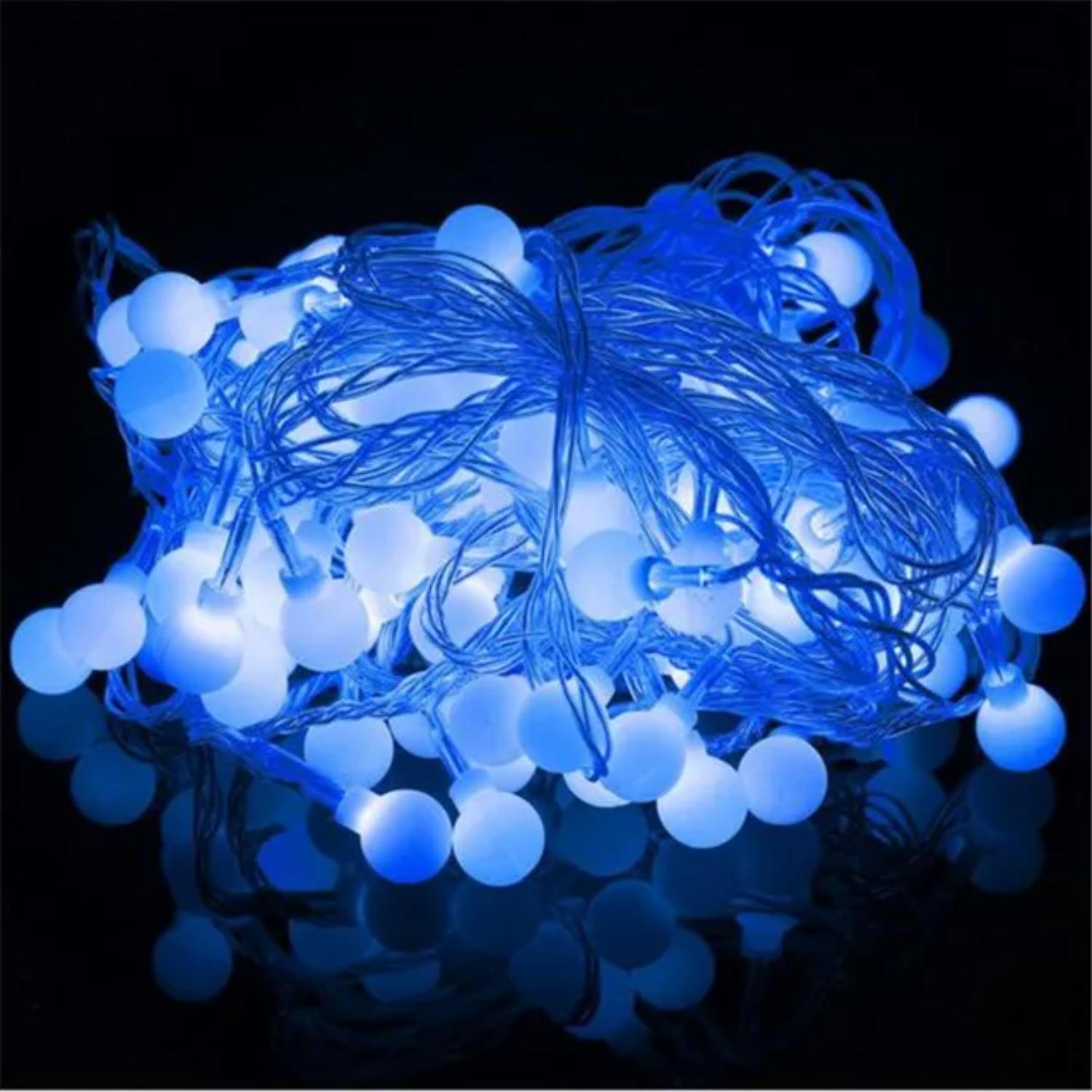 

Новые 10 м 20 м 50 м светодиодные гирлянды шары гирлянды Рождественская елка свадьба уличное украшение водонепроницаемый сказочный свет для помещений и улицы La 4M 40LEDS Battery синий