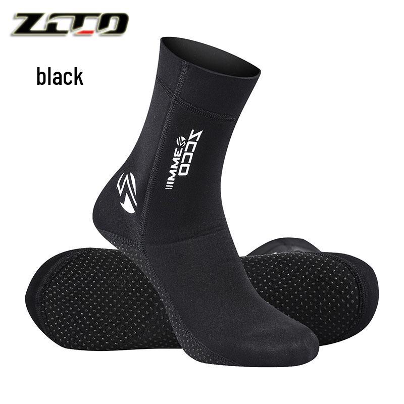 3mm ZCCO Super Elastic Winter Anti-Slip Diving Socks with Ankle Support, Anti-Abrasion Plus Size.
