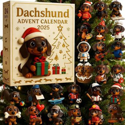 Christmas Advent Calendar Xmas Countdown Calendar With Miniature 2D Owl Calendar Pendant Box Festival Animal Advent Surpris C9Y8