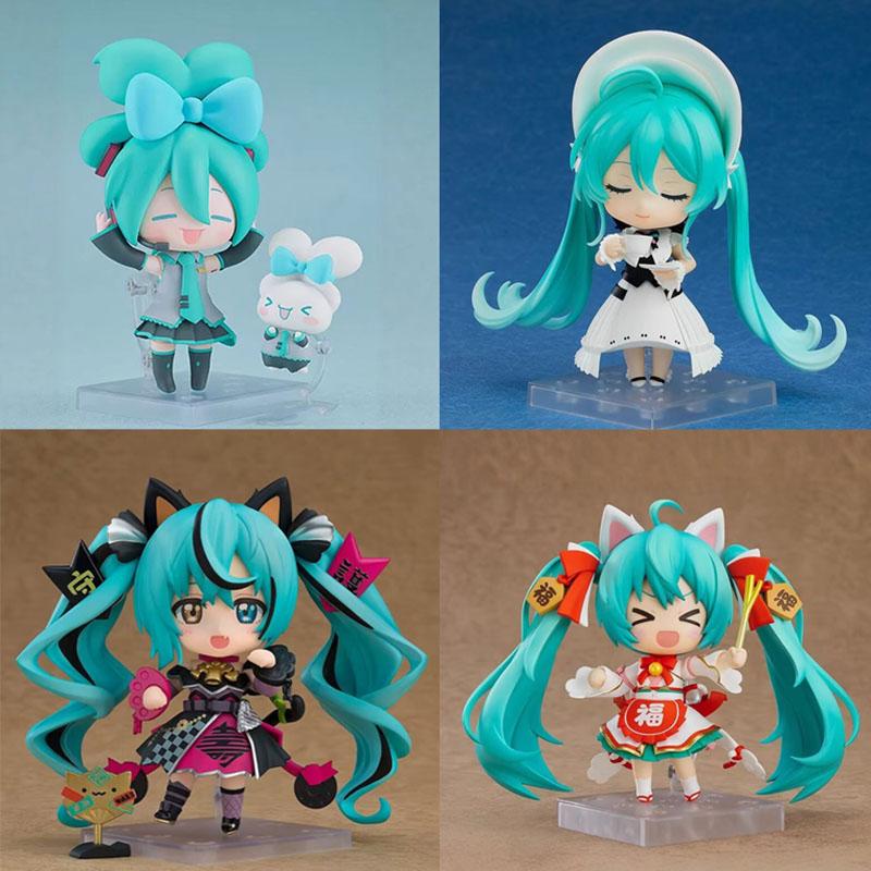 Hot Q Version 2490# 2306# 2759# Lucky Cat Hatsune Miku Symphony Anime Figures Model Doll Set Toy Movable Figurines Collection
