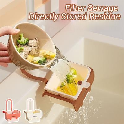 Durable Push-type Sink Drain Basket Separate Anti-leakage Kitchen Sink Filter Basket Versatile Sink Storage Rack