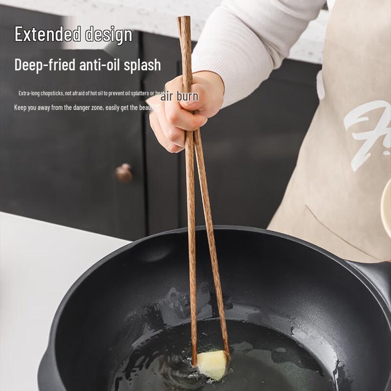 Edo Wenge Wood Extra Long Hot Pot & Frying Chopsticks