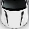 2Pcs Sport Racing Car Hood Stripe Stickers Cover Decals Bonnet Vinyl Decor Black
