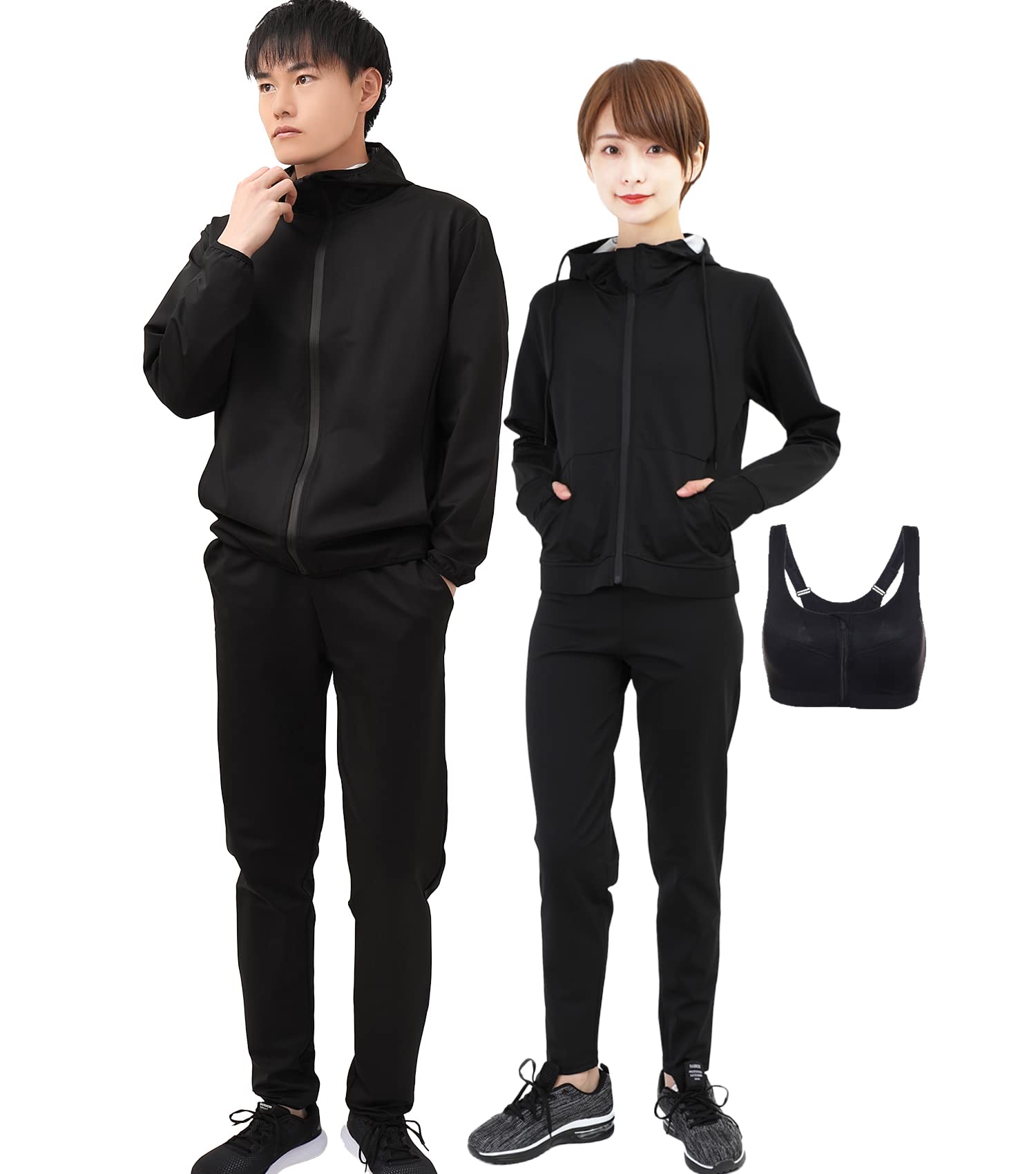 

Smarty Sauna Suit for Men and Set and Heavy and Loved by World Athletes Includes Video Women, 3-Piece (Top Bottom), Washable, Sweating, Running,