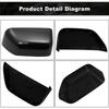 Side Mirror Cover Cap For Ford F250 F350 F450 F550 2017-2024 Rearview Mirror Cover Replace HC3Z-17D743-AA HC3Z-17D742-AA