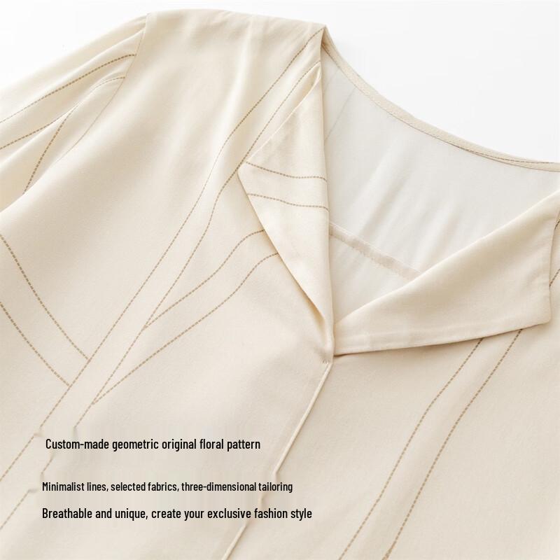 IHIMI Lightweight Linen Blend V-Neck Two-Piece Set
