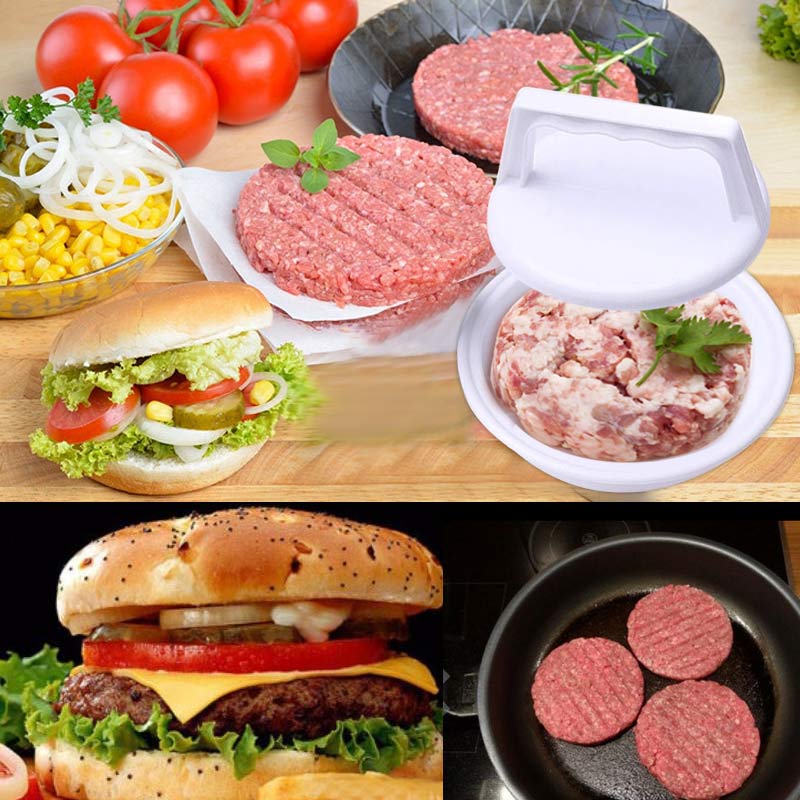 Stuffed Hamburger Press,Plastic Hamburger Makers,Meat Grill Party Churrasco Hamburger Maker Patty Mold,Patty Makers,Kitchen Tool