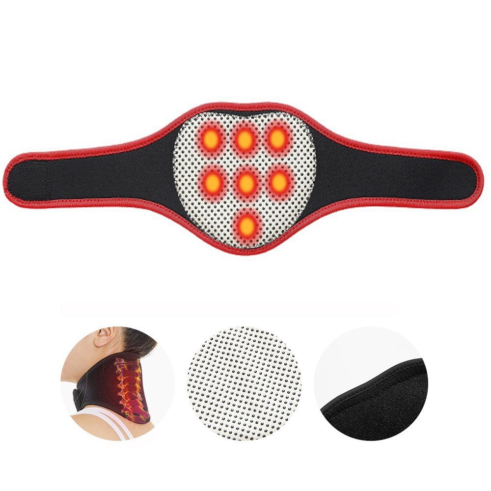 Portable Self-Heating Neck Brace Spontaneous Heat Soft Cervical Pillow Adjustable Fit Magnetic Therapy Magnetic Neck Support