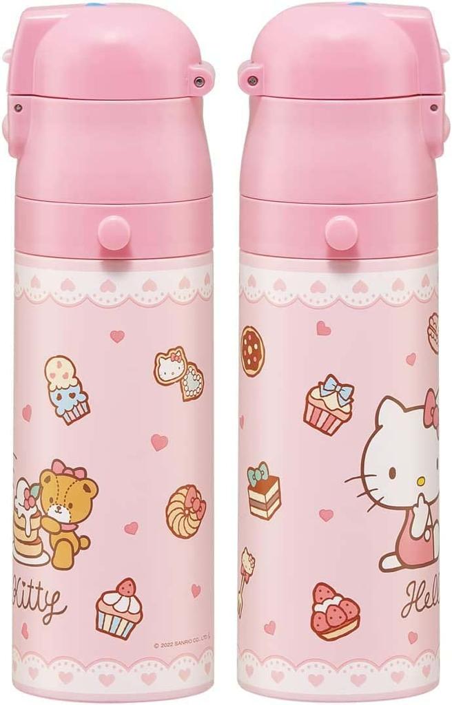 Skater Stainless Steel Water 470ml or 430ml Hello Kitty and Sanrio Perfect for Cute Sports Kids' Bottle, 2-Way Design, (Direct Drinking) (Cup