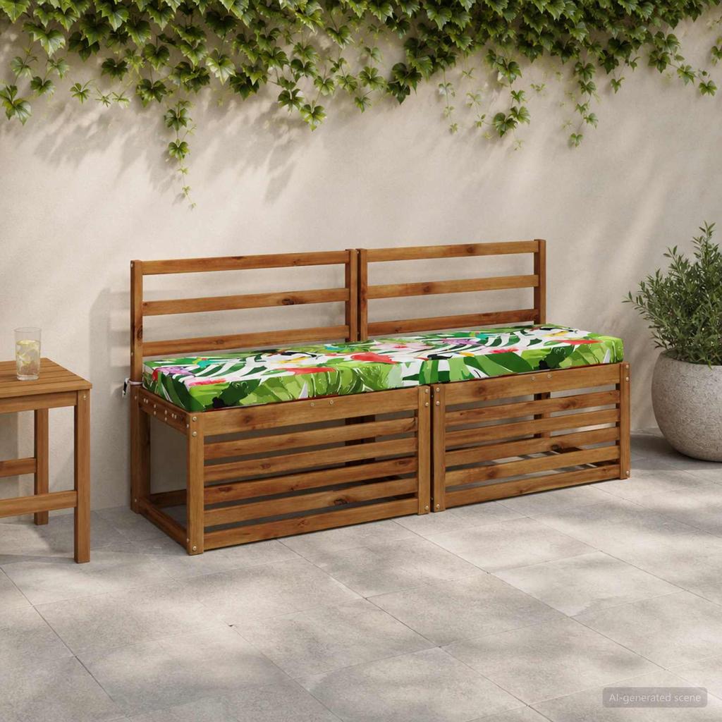 2 Piece Bench Cushions SOEST 2 Pcs. 100percent Polyester Multicolor