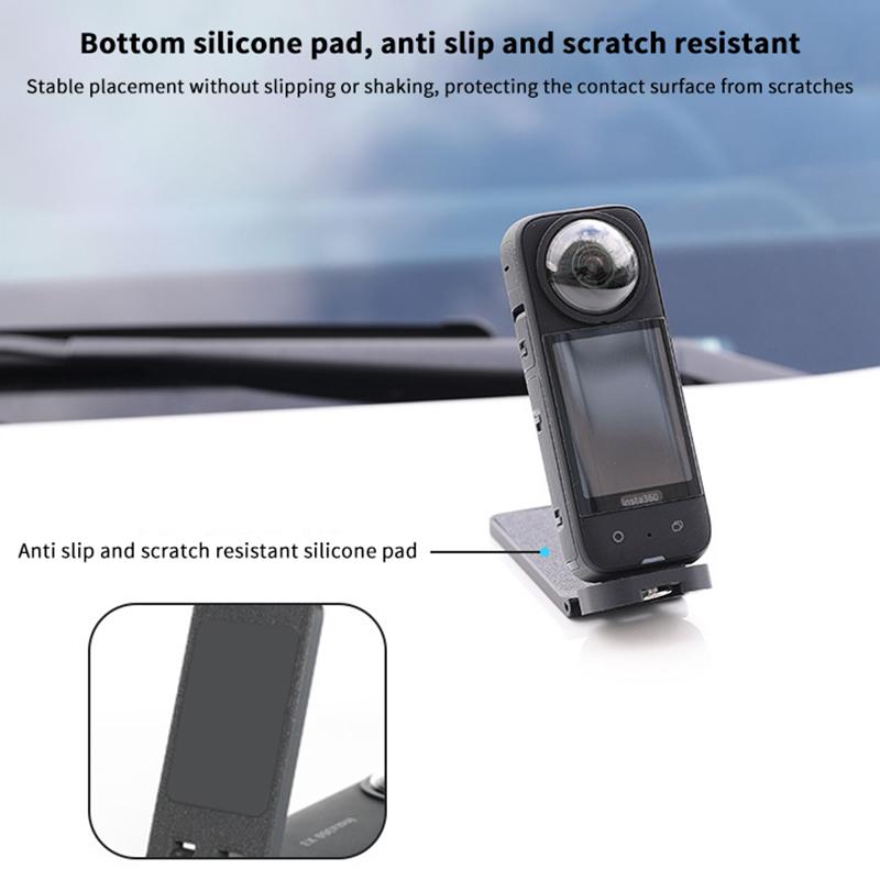Suport magnetic pentru cameră sport pentru camera de acțiune Insta360 X3 X4 Suport suport de birou Bază montată pe perete pentru video video auto Vlog