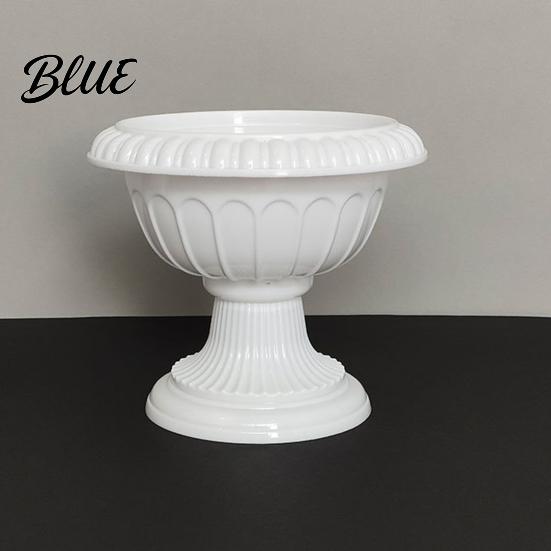 Durable Garden Pot Flower Urn Planter Plastic Plant White Small Outdoor Planter Urn