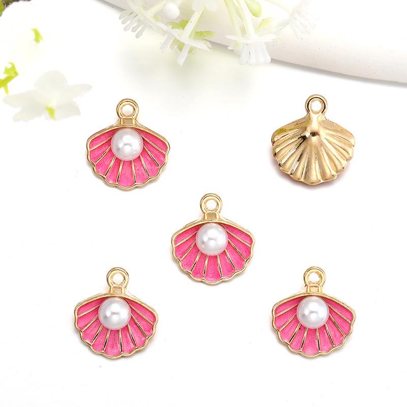 Pearl Color Oil Drop Shell Jewelry Accessories for DIY Bracelets, Keychains, and Pendants (W261)