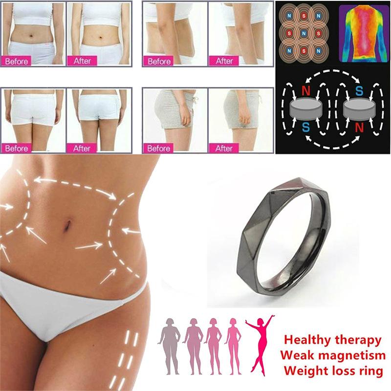 2026 New Fashion Magnetic Therapy Lose Weight Ring  Jewelry Ring Health Keep Slim Stylish Metal Touch Acupoint Health Care Ring