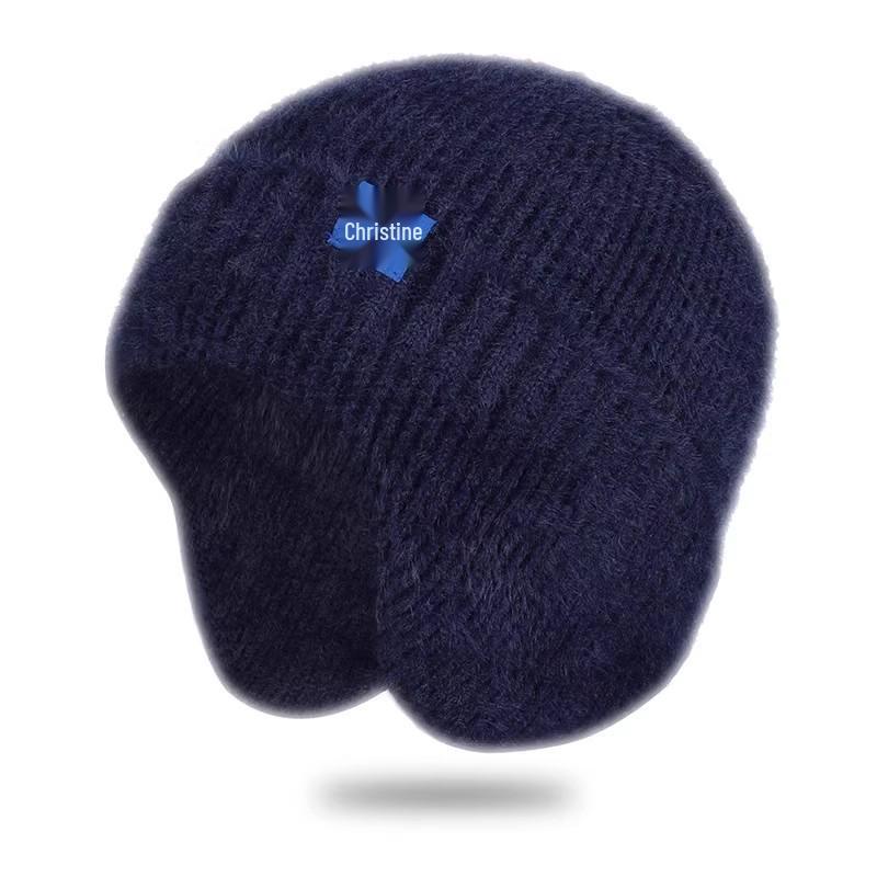 Men's Winter Fleece-Lined Ear-Covering Knit Hat