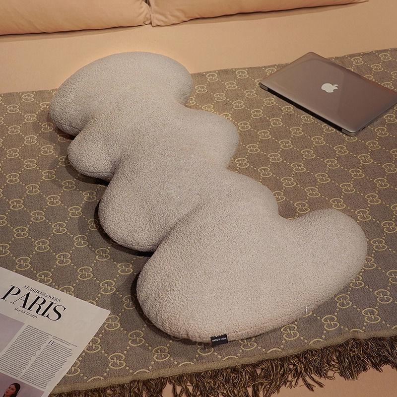 Luxury Wave Long Pillow: Stylish Backrest Cushion for Sofa, Bed, or Dorm - Perfect Gift for Couples.