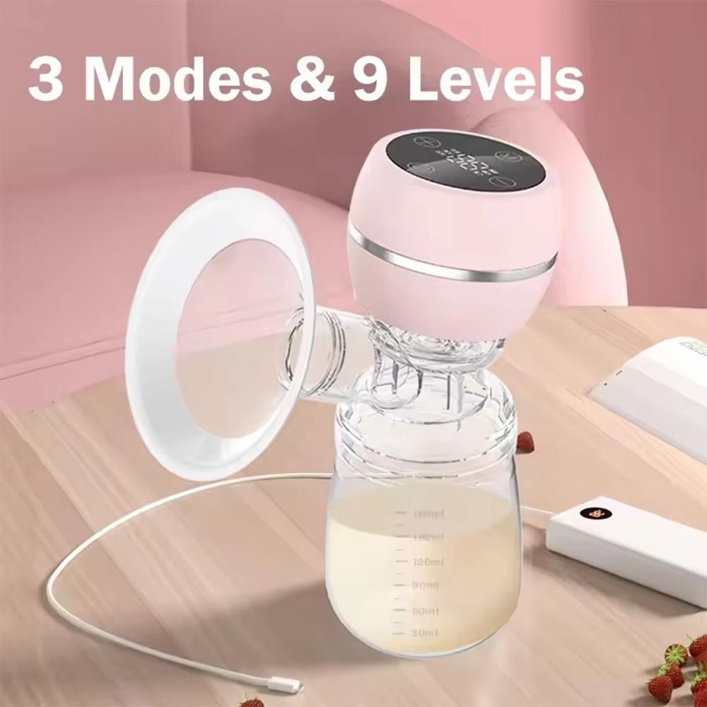 With LED Screen Electric Breast Pump Machine Breastfeeding Milk Extractor