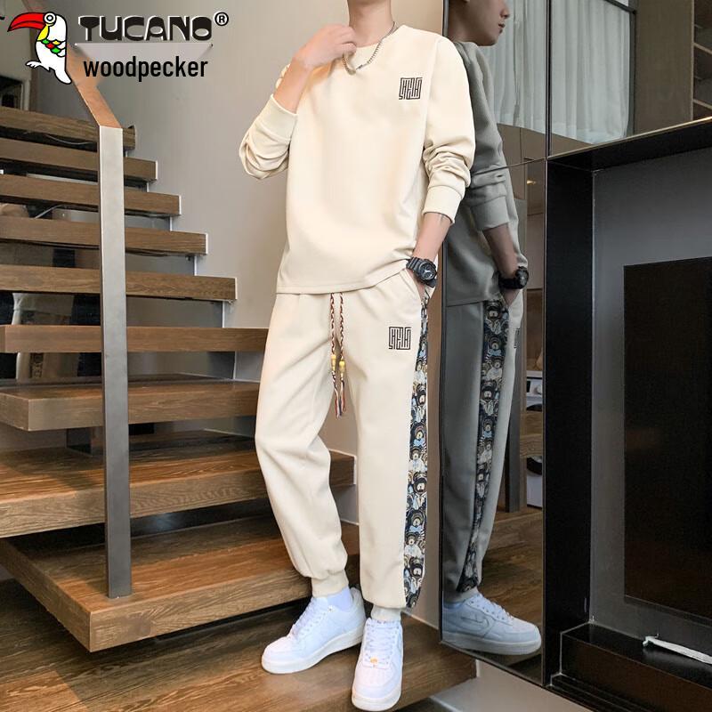 TUCANO Men's Casual Sweatshirt & Pants Two-Piece Set
