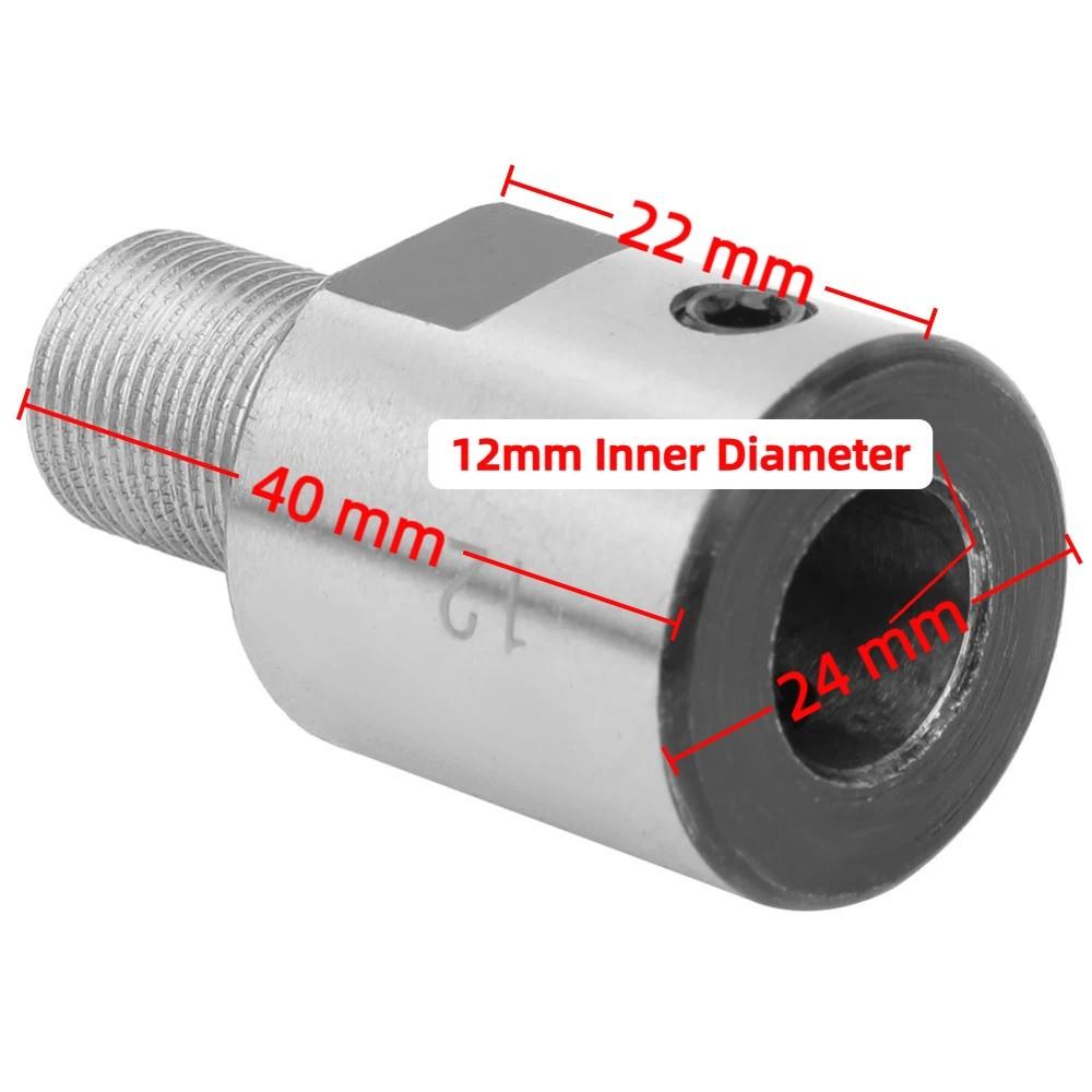 M14x1 Gewinde Futter Verbindungsstange Kohlenstoffstahl 12mm Wellendurchmesser / 6mm Wellendurchmesser Mini-Drehmaschine Maschinenteile