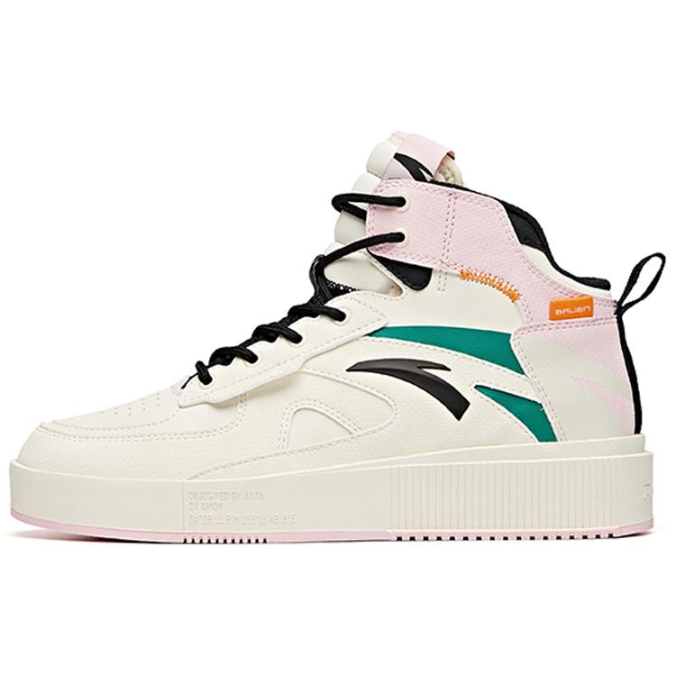 

Anta Life Collection Износостойкие Дышащие Высокие Кеды для Скейтборда Женские Белые Черные 36