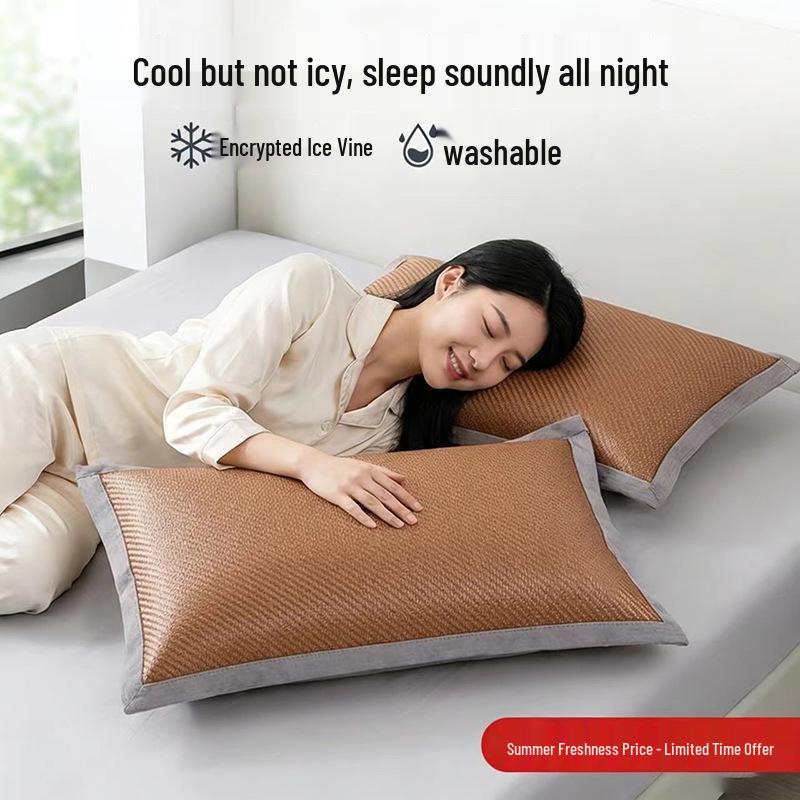 Охлаждающая наволочка из ледяного шелка - Летняя наволочка для взрослых и студентов 48x74cm (Single)