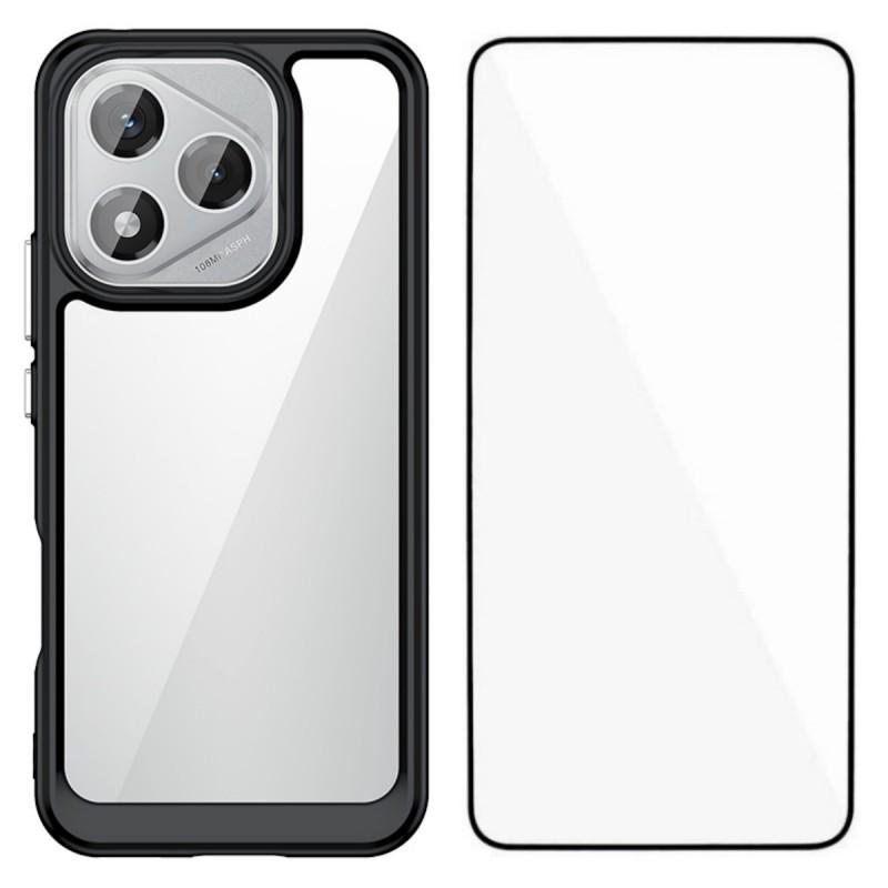 

Чохол для телефону For Honor 400 Lite WANLONFENG серії XC TPU Акрилова накладка із загартованим склом (Великий отвір для об єктива) Black