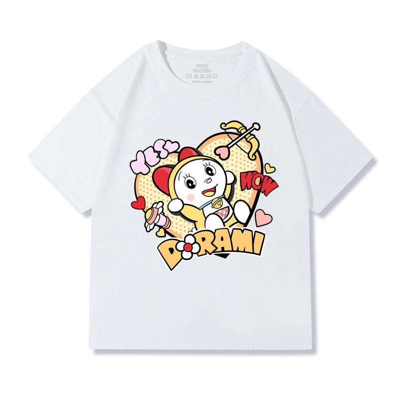 Doraemon Children's Short-Sleeve T-Shirt - Dango Cat Boys and Girls Summer Casual Cartoon