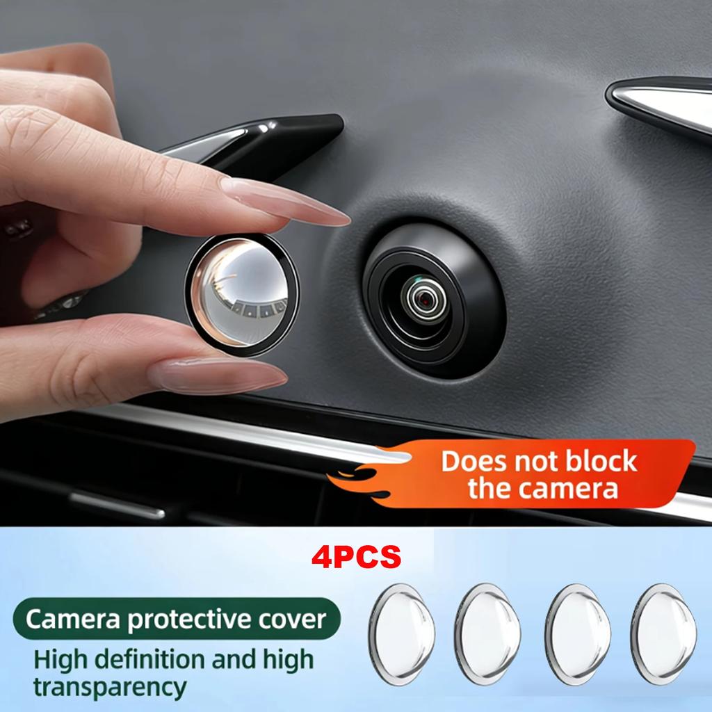 1/2/4 Pcs Car Camera Lens Protector Cover Advanced Scratch Car Camera Lens Guard Waterproof And Dustproof Protection Accessories
