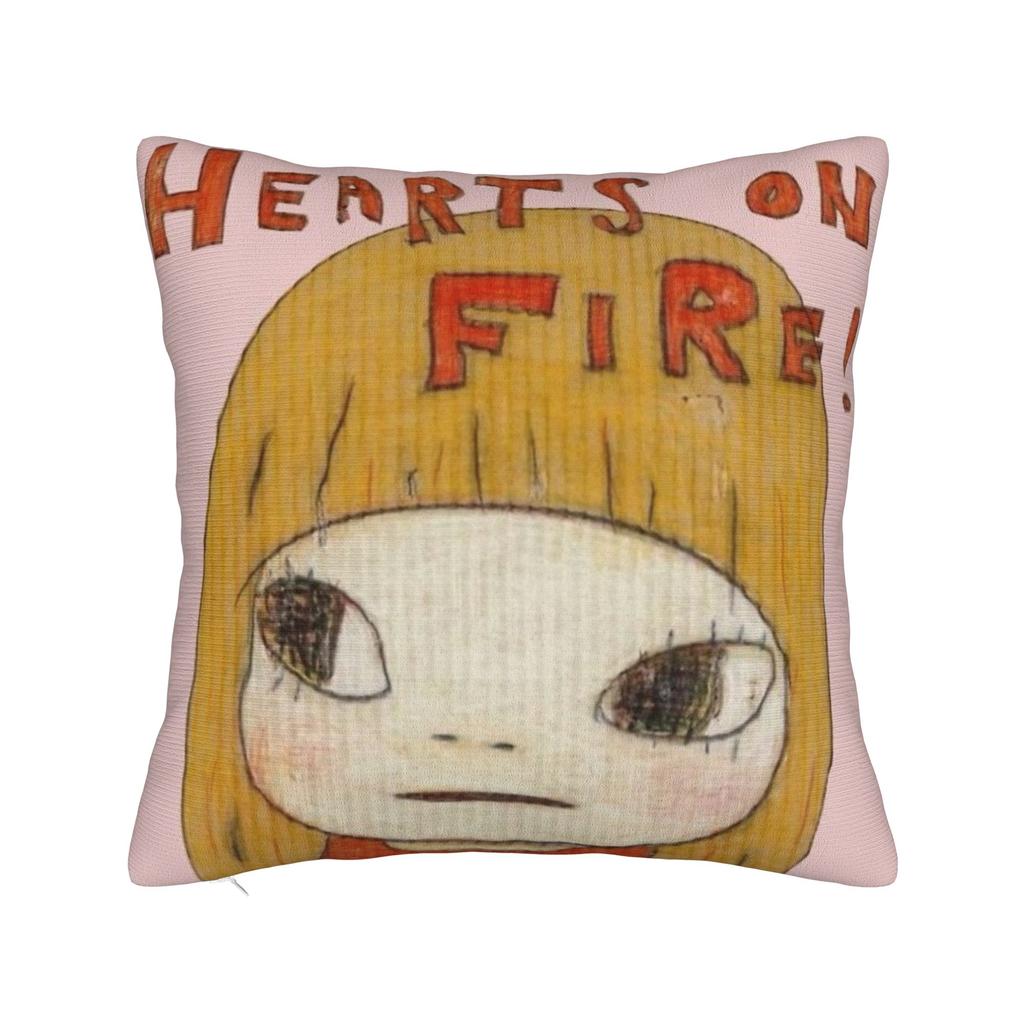 Art Yoshitomo Nara Printed Pillowcase Cushion Cover Throw Pillow Cover Warm Bed Decoration Square Multiple Sizes