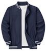 KEFITEVD Men’s Harrington Swing Top Jacket, Windproof Water-Repellent Casual Golf Bomber Outerwear, Business Coat, Solid Navy 2XL