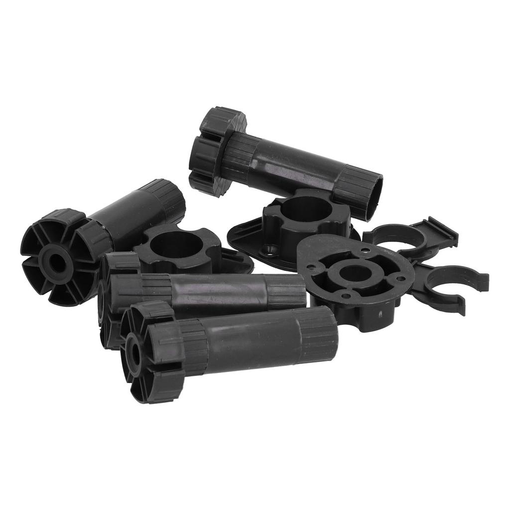 4set nastavitelné nožičky skříněk ABS podpěrná noha pro skříňový nábytek černá