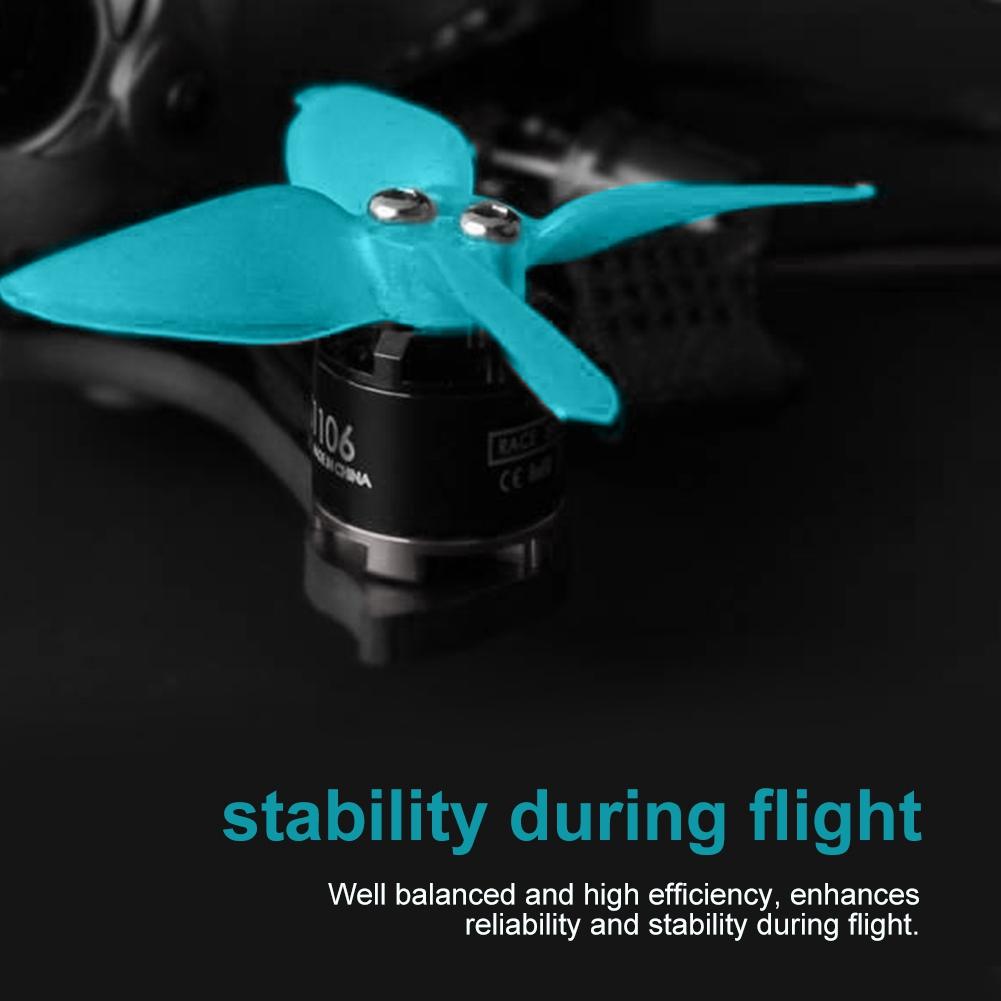 6 Pares de Hélices de 4 Pás CW CCW de 2 polegadas Acessório Para Quadricóptero Multicóptero de Corrida RC