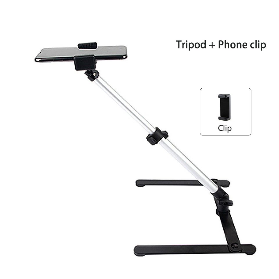 Foldable Overhead Tripod for Smartphone Desktop Tripod for Iphone Phone Tripodlar Tripodes for Note Shooting Tripe for Mobile