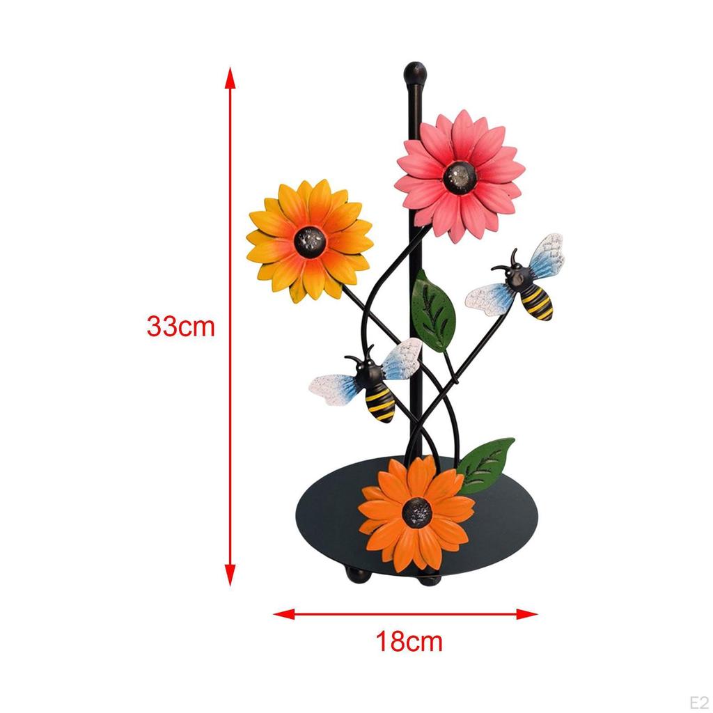 Peacock Tissue Holder Dispenser with Decorative Sculpture Figurine for Home Garden Ornament And