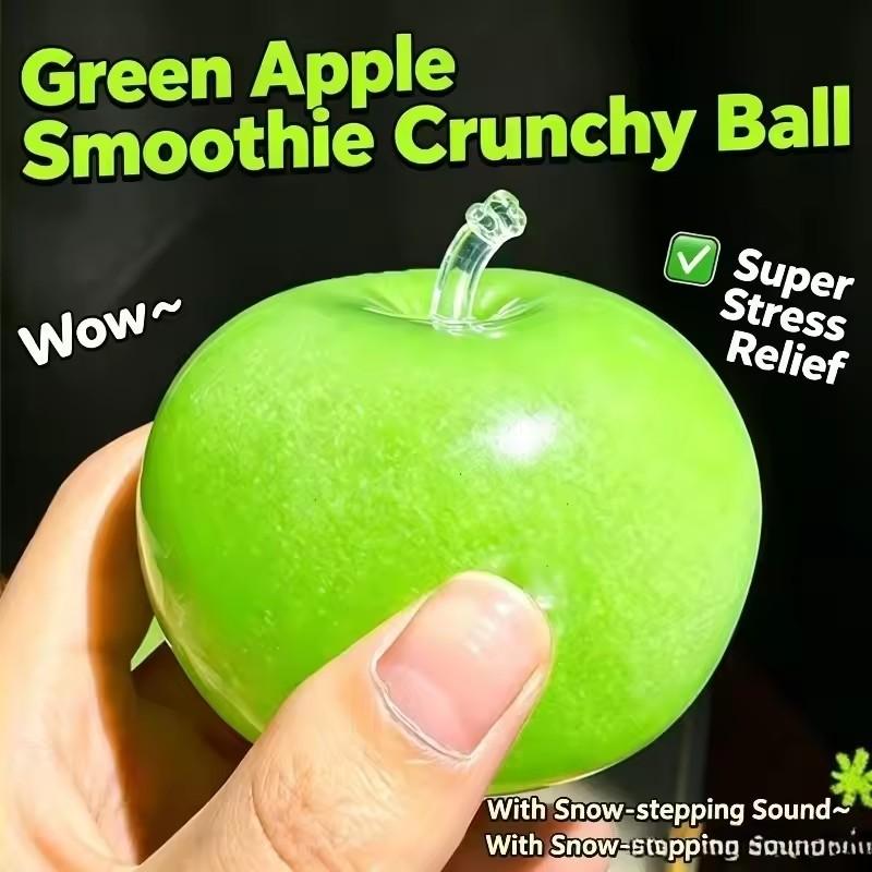 Mini Imitation Fruit Apple Squeeze Toy Tpr Stress Ball Kawaii Fidget Squeezy Toy Vent Decompression Toy Party Favor Gift