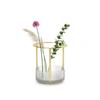Umbra Tesora Extendable Flower Vase, 21017036104, W15 X D15 X H16.5cm, Adjustable Base for Flowers, Plants, and Pens. Stylish, Gold, Gift.